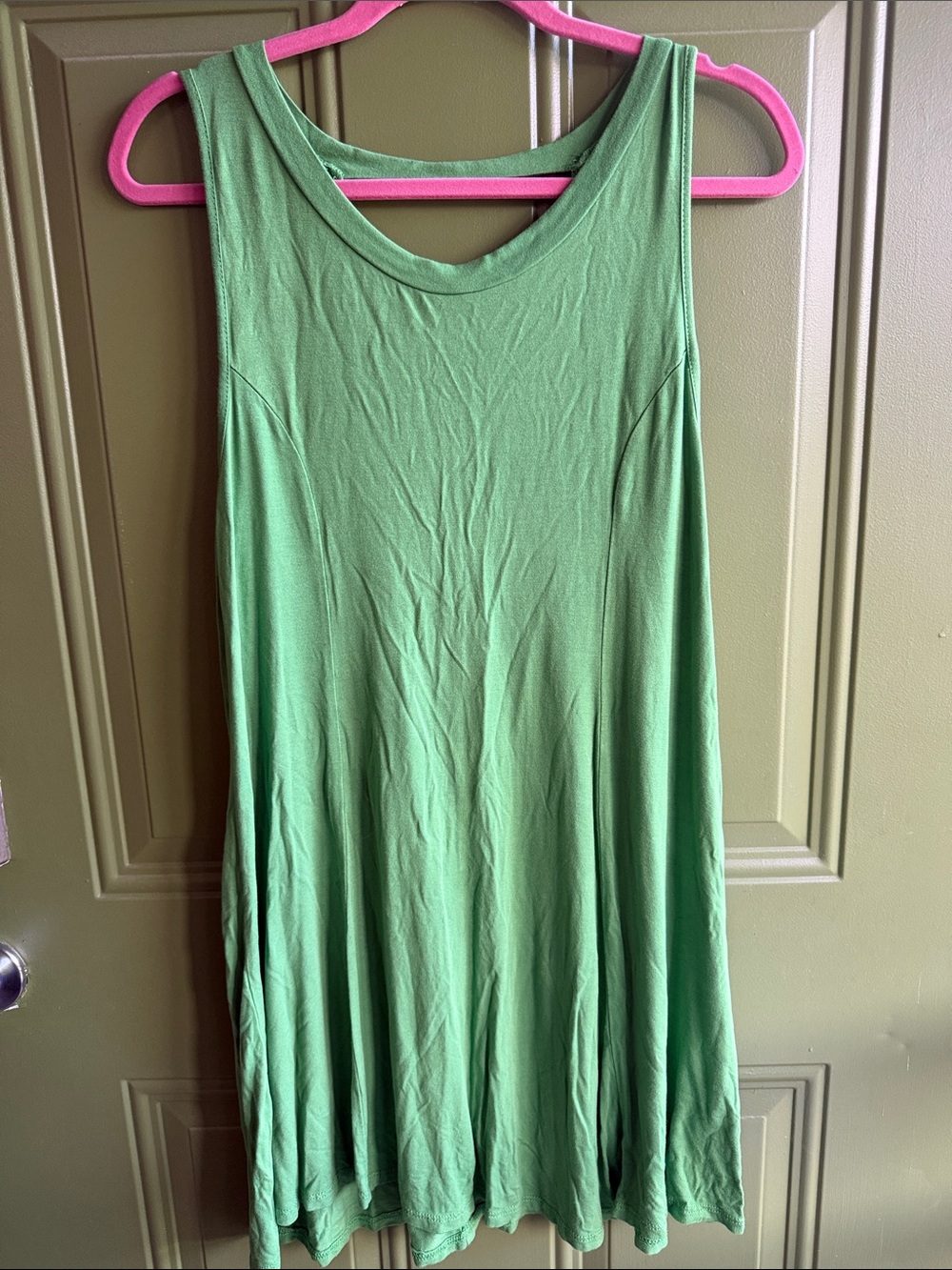 Cherish Green Sleeveless Maxi Swing Dress